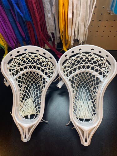 2 Pack NEW Lacrosse heads Proffesionally Strung w/ Semi-soft mesh NO OFFERS NO TRADES
