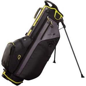 New Wilson Feather Stand Bag Black Silver Citron #wg4004302
