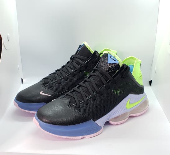 NEW Nike LeBron XIX Low 19 Men's sz 10.5 Black Ghost Green Purple DO9829 001
