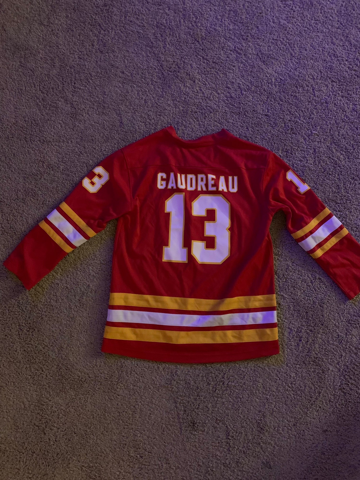 Youth Fanatics Branded Johnny Gaudreau Red Calgary Flames