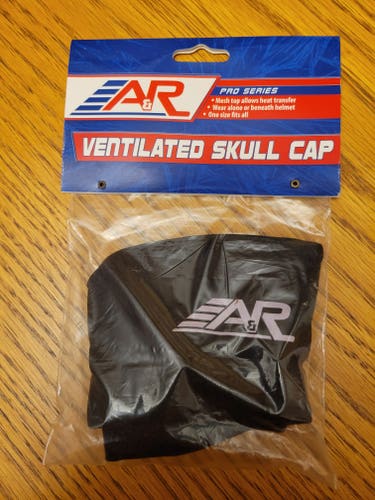 Set of 2 A&R Sports Pro Series Hockey Football Ventilated, Under Helmet, Skull Cap - Black