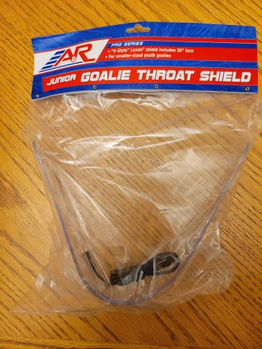 New Junior "V-Style" Lexan Shield Goalie Throat Shield Dangler
