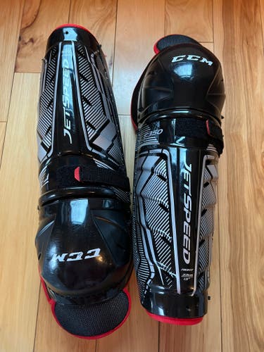Used CCM JetSpeed FT350 Shin Pads
