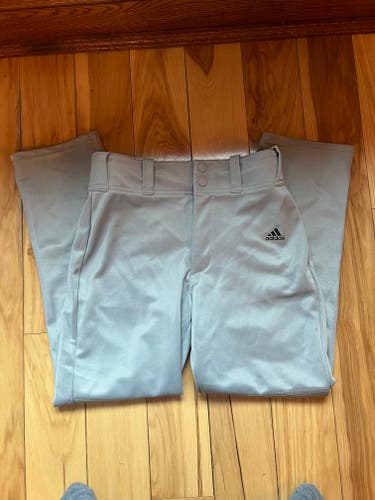 Gray Youth Boy's Used Medium Adidas Game Pants