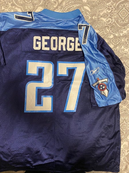 EDDIE GEORGE TENNESSEE TITANS JERSEY SIZE XL PUMA #27 NFL FOOTBALL Blue