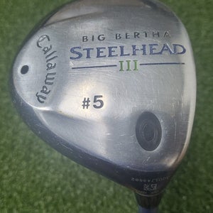 Callaway Big Bertha Steelhead III #5 Wood / RH / Ladies Graphite ~41.5" / jd5815