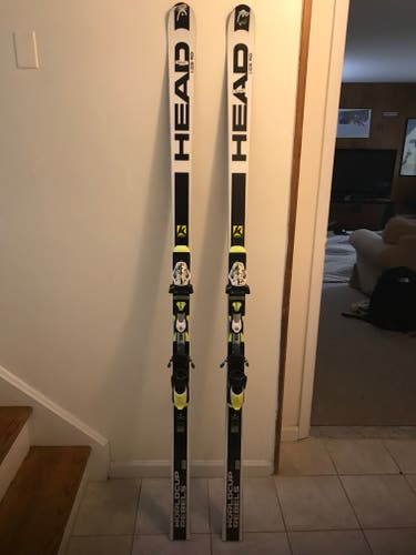 Used 2020 HEAD 195 cm Racing World Cup Rebels i.GS RD Skis With Bindings