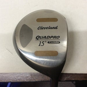 Used Cleveland Quadpro 3 Wood Graphite Stiff Golf Fairway Woods