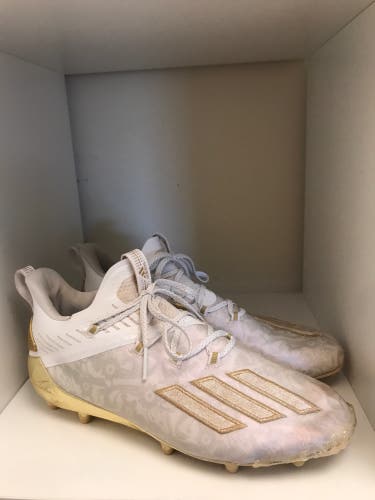 Gold Adidas Molded Cleats Adidas Size - 10.5