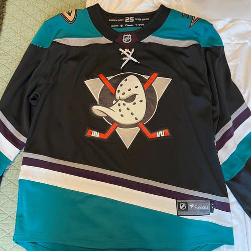 25th Anniversary Anaheim Ducks 3rd Jersey