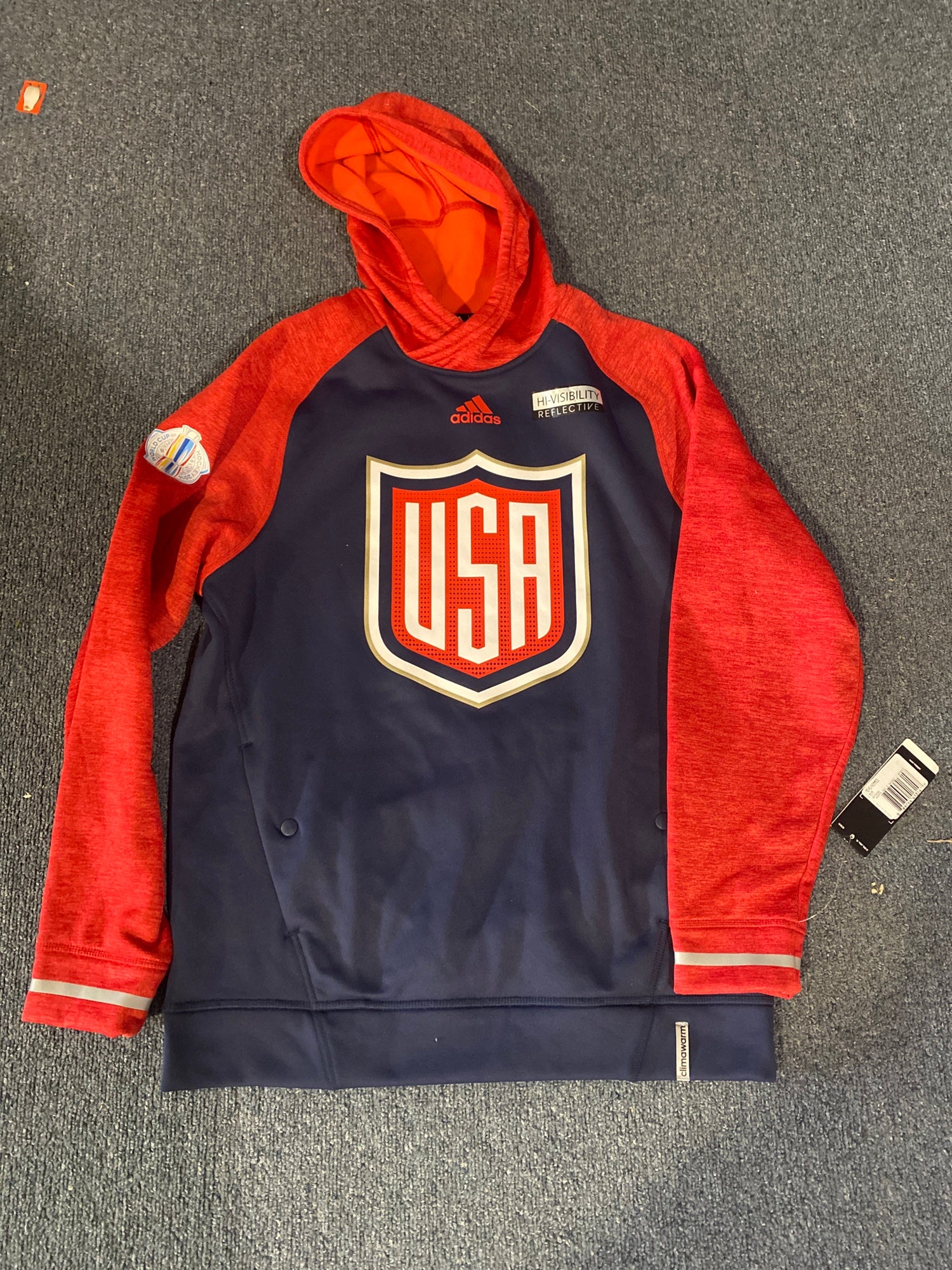2016 World Cup of Hockey Team USA Adidas Men's Premier White Jersey