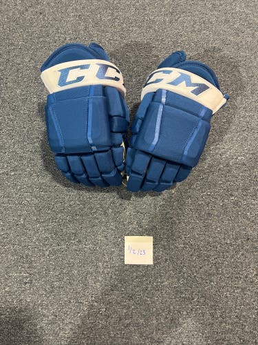 Used Blue CCM HG97 Pro Stock Gloves Colorado Avalanche #55 13”