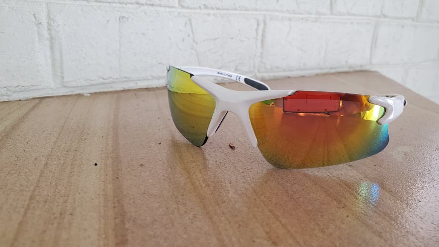 Used White/Orange Lens Rawlings Sunglasses Youth