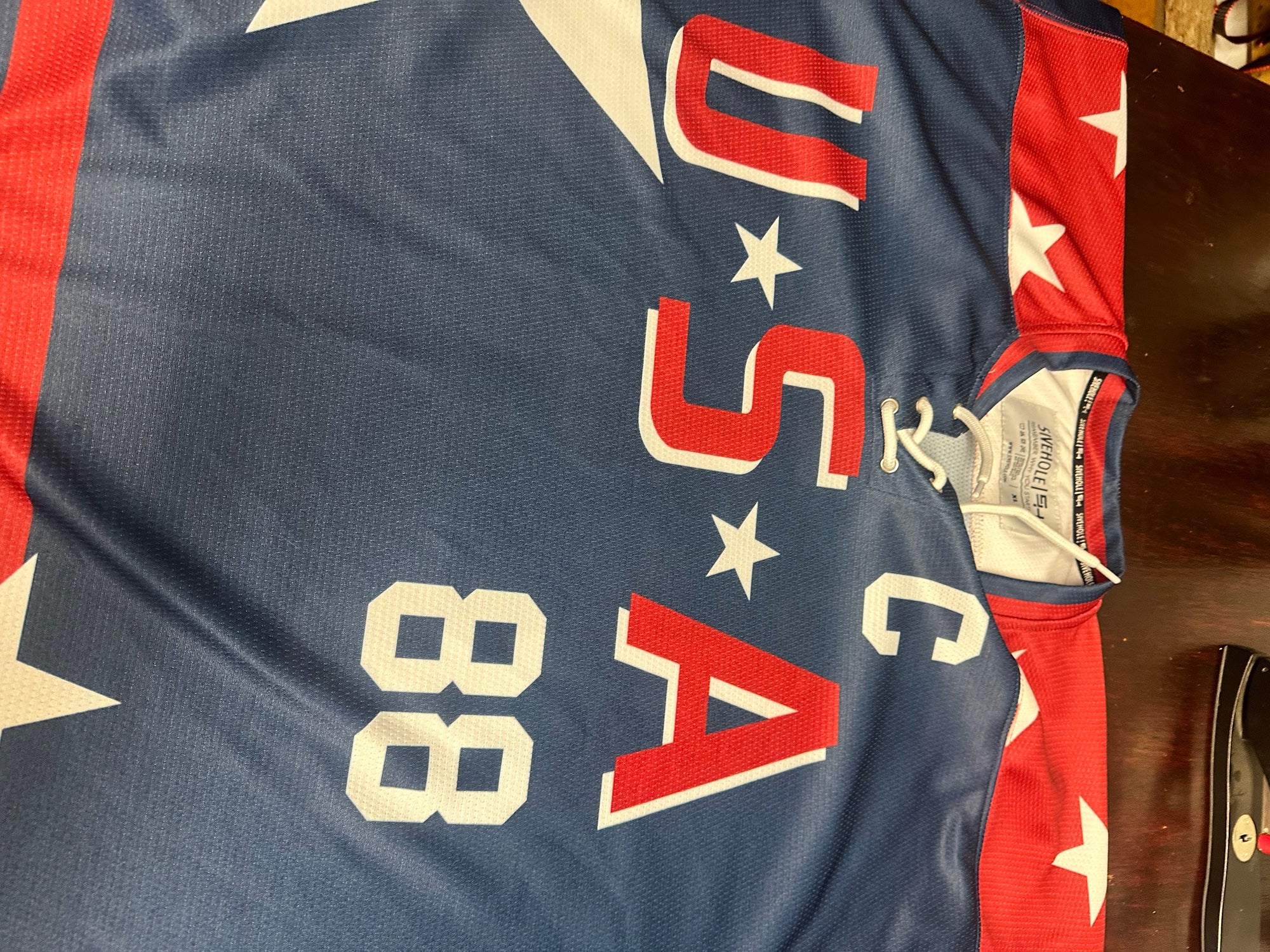Blue Used XL Jersey Team USA #88