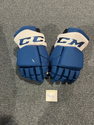 Used Blue CCM HGTKPP Pro Stock Gloves Colorado Avalanche #48 14”