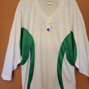 Lot of 12 New Jerseys FIRSTAR Brand White & Green (Sizes in Description)