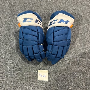Used Blue CCM Jetspeed Pro Stock Gloves Colorado Avalanche 14”