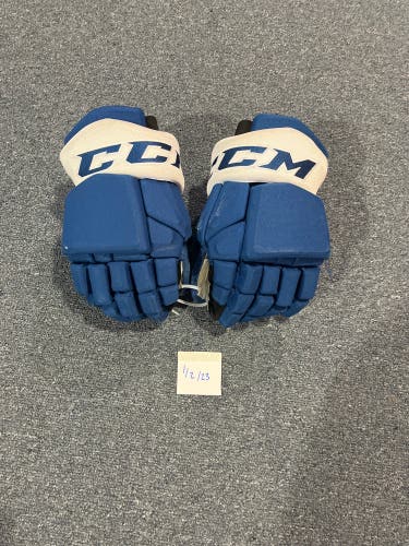 Used Blue CCM HGTKPP Pro Stock Gloves Colorado Avalanche #88 14”