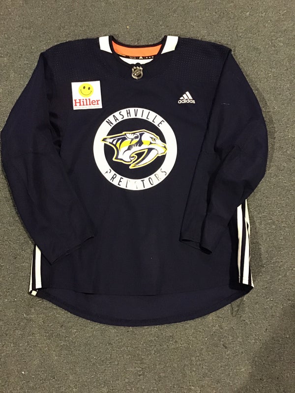 Nashville Predators Mens Gold NHL Practice Hockey Jersey Size 46 Small