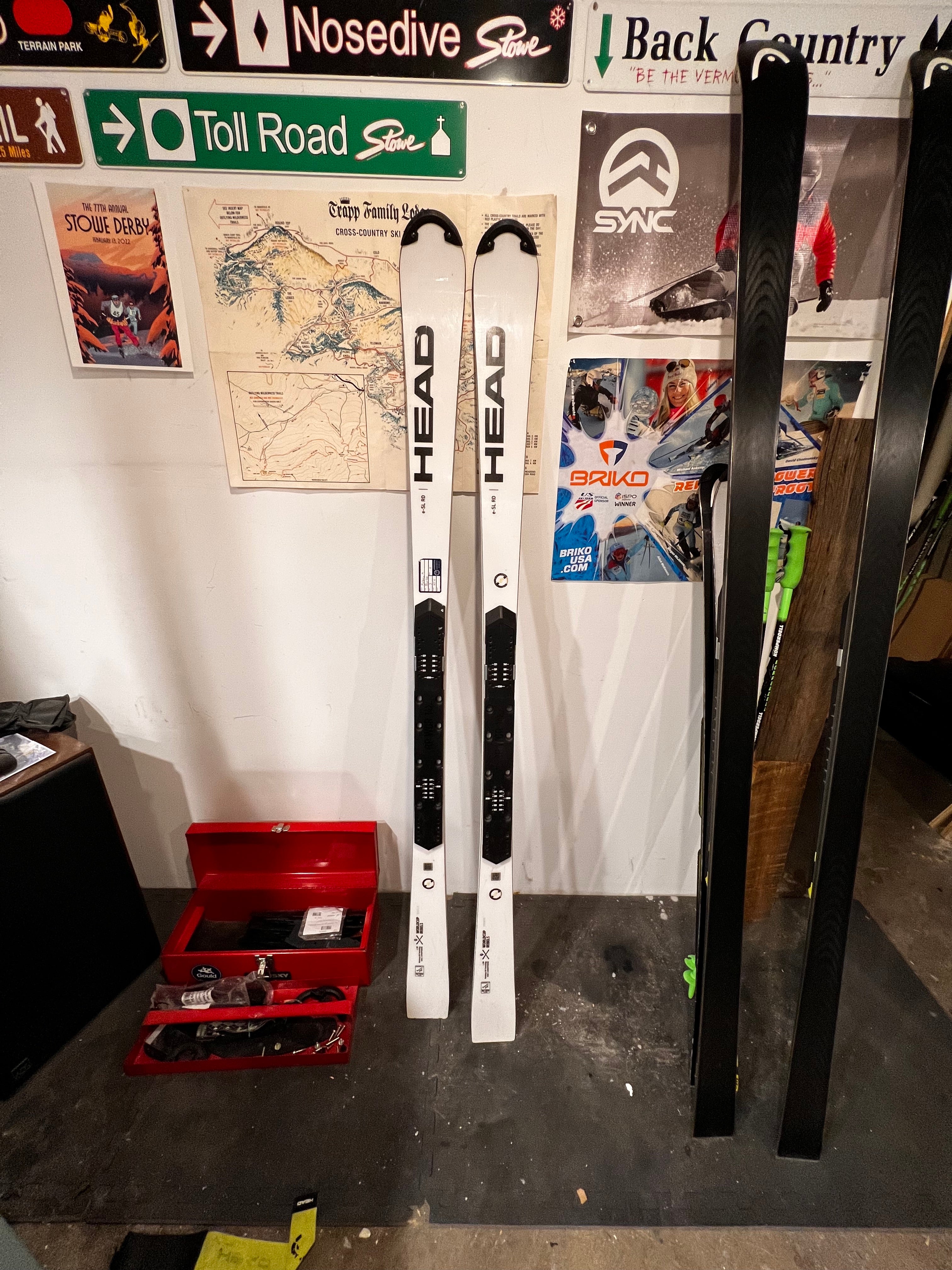 Used HEAD 165 cm Racing World Cup Rebels i.SL RD Skis Without