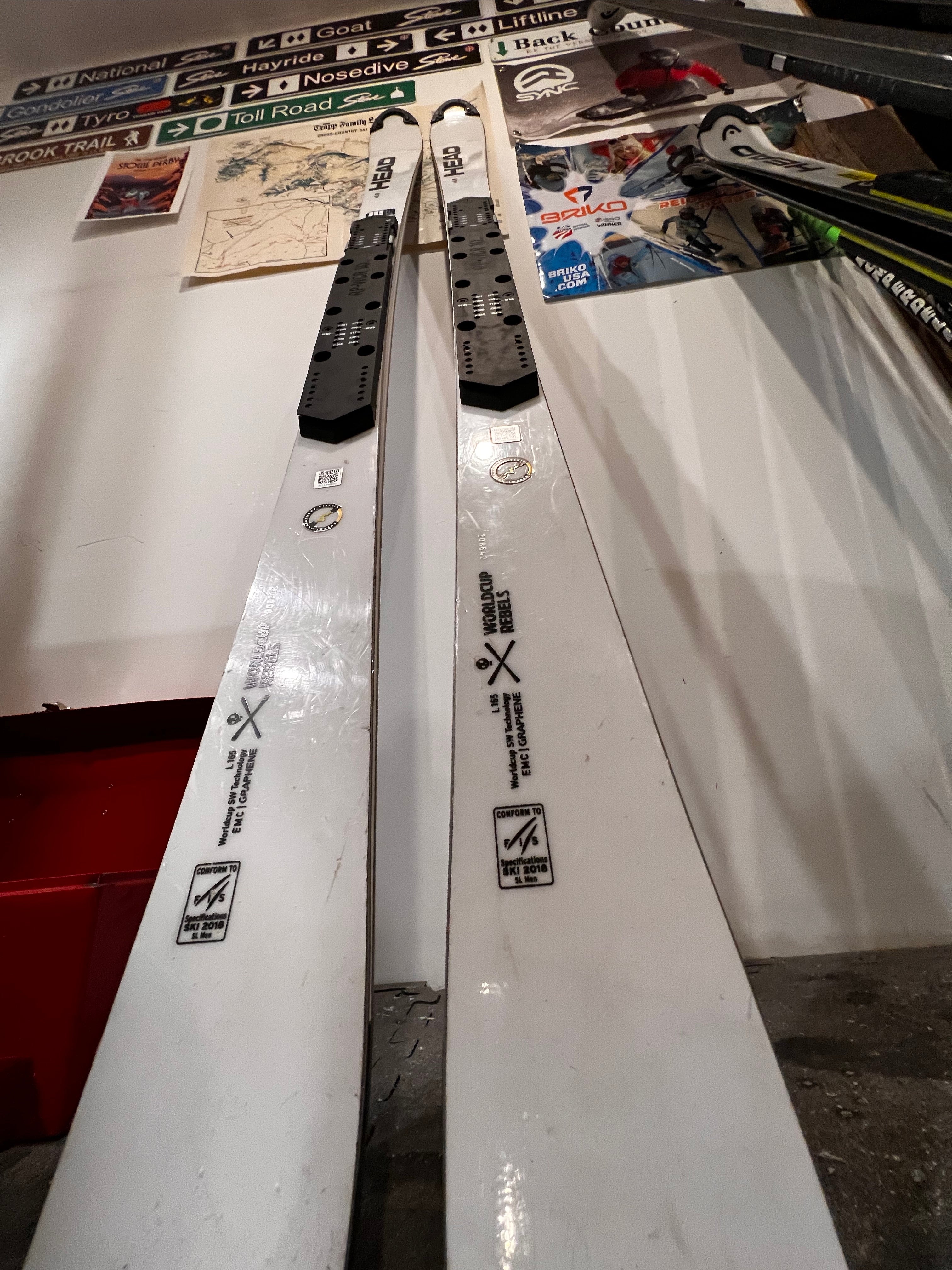 Used HEAD 165 cm Racing World Cup Rebels i.SL RD Skis Without