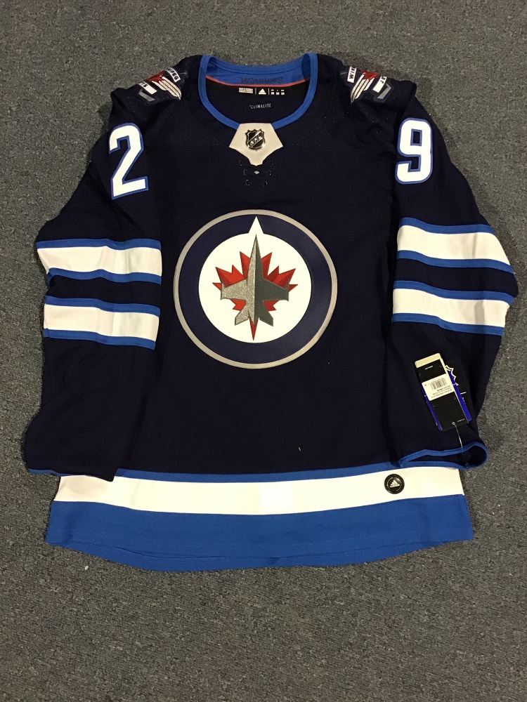 New Blue Adidas Winnipeg Jets Patrick Laine Jersey 50 & 52