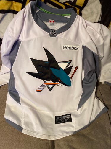 Sharks goalie cut jersey (team issued)