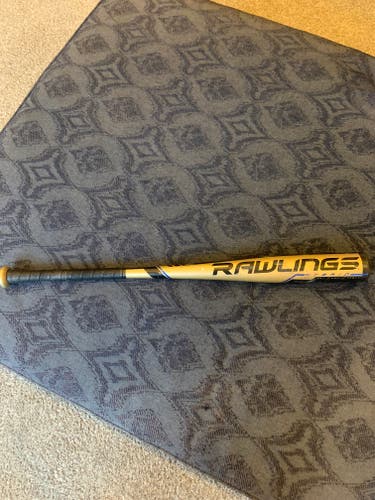 Used BBCOR Certified 2019 Rawlings Alloy Velo Bat (-3) 29 oz 32"