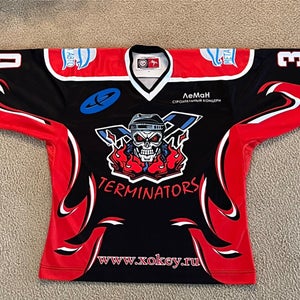 Terminators Russian Hockey Jersey- Size 48