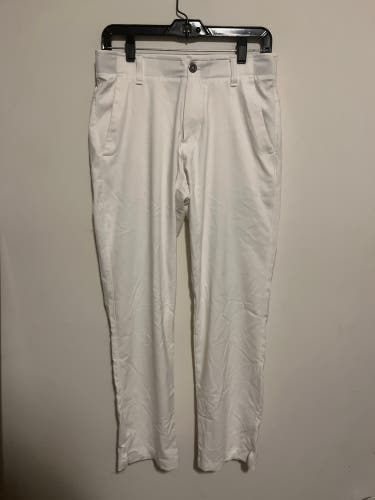 White Used Men's Under Armour golf Pants like new