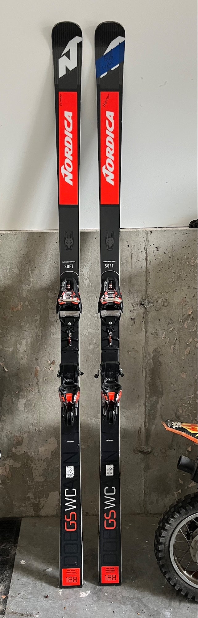 Used 2020 Racing With Bindings Max Din 16 Dobermann SL WC Skis ...