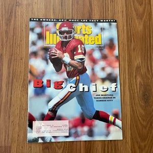 Kansas City Chiefs Joe Montana NFL FOOTBALL 1993 Sports Illustrated Magazine!