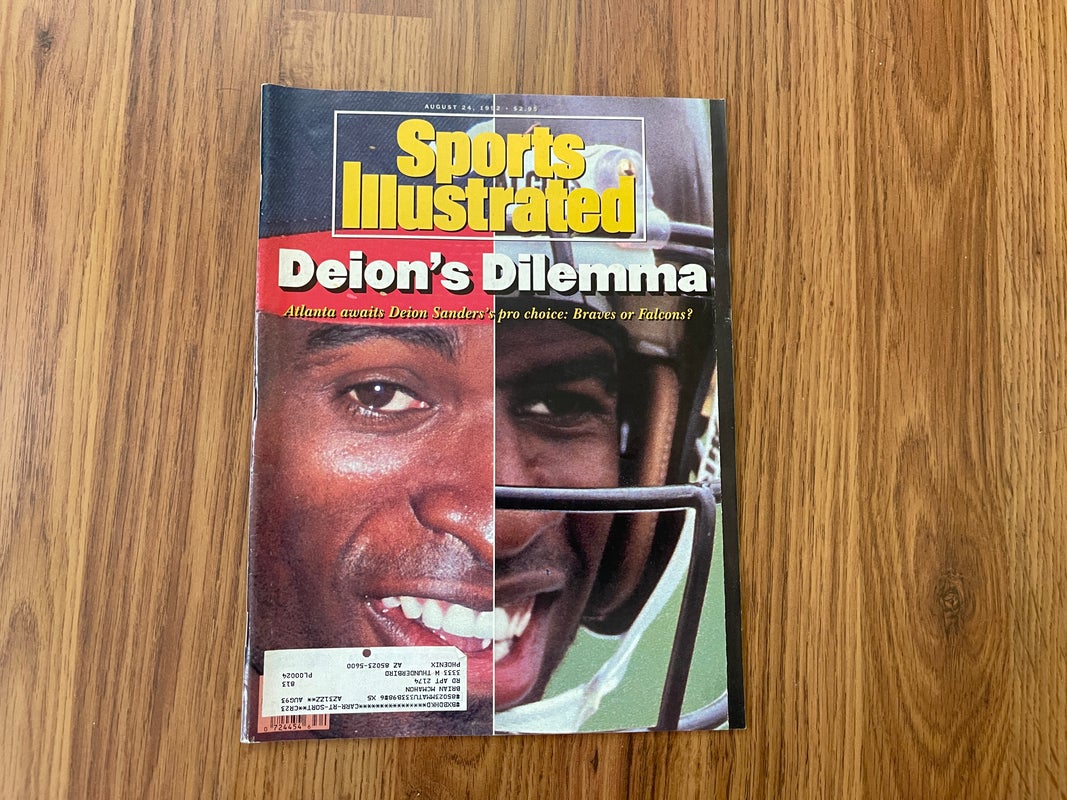 Atlanta Falcons Deion Sanders NFL FOOTBALL 1992 Sports Illustrated Magazine!