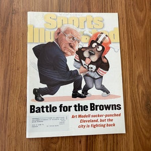 Cleveland Browns Art Modell NFL FOOTBALL 1995 Sports Illustrated Magazine!