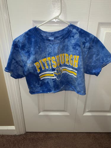 Blue Pitt Panthers Crop Top Shirt