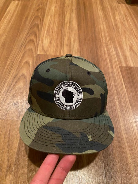 New Wisconsin State Street Brats New Era 9Fifty Camo Snapback Hat