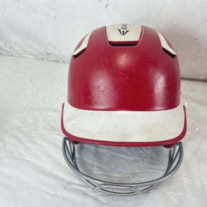 Used Easton Z5 2-tone Grip Jr 6 3 8 - 7 1 8 Fastpitch Softball Helmet W Mask