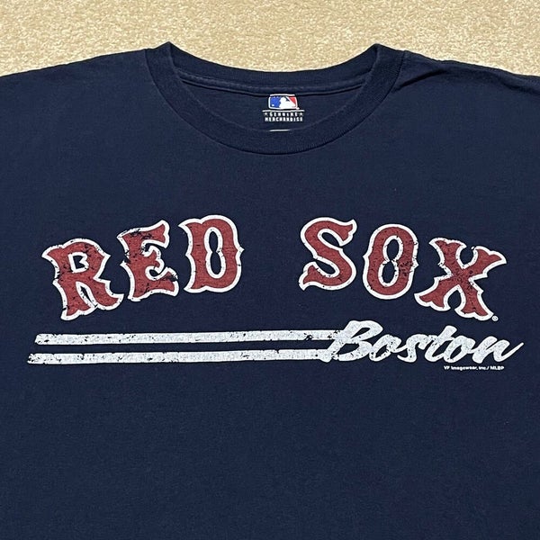 VF Imagewear BOSTON RED SOX Gray Graphic T-Shirt Men's Size S Baseball MLB