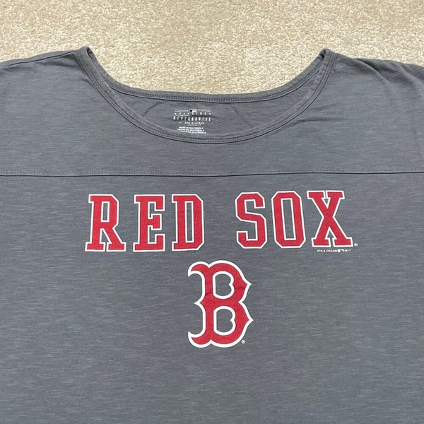 Boston Red Sox T Shirt Vintage 2005 MLB Baseball Grey Size 2XL