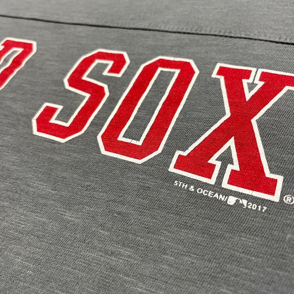 Boston Red Sox T Shirt Women 2XL Gray MLB Baseball Short Basic