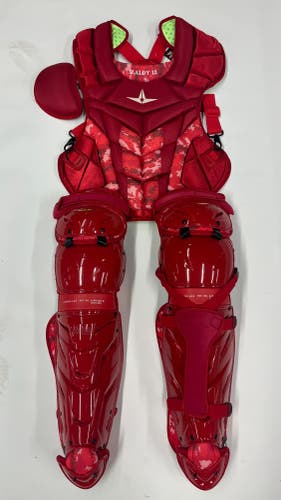 New Custom Martín Maldonado All-Star Classic Pro Catcher's CP/LG Combo Scarlet/DigiCamo