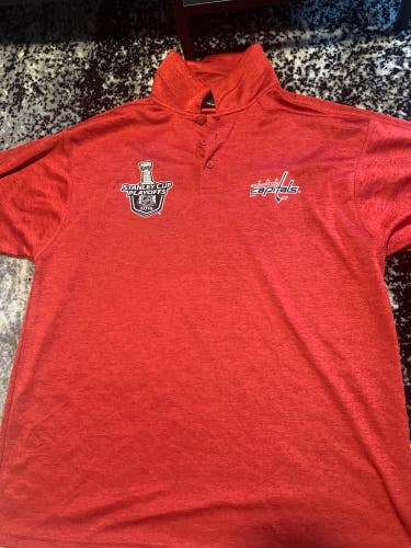 Washington Capitals 2016 Reebok Polo Red