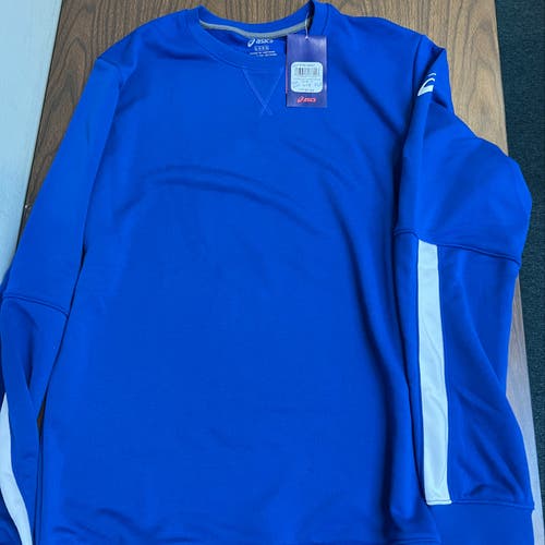 New Asics Mens French Terry Crew Neck -- Adult Large
