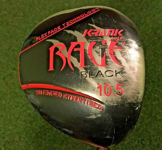 Krank Golf Rage Black Ti Driver 10.5*  RH Fujikura Inertia Graphite ~45" /mm5900