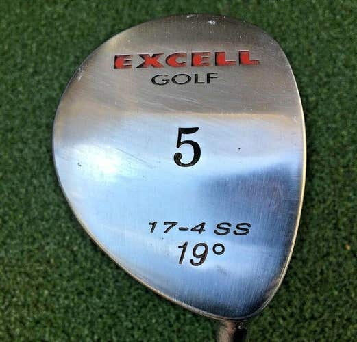Excell Golf 5 Wood 19* RH / Brunswick 6.5 Stiff Steel ~41" / Headcover / mm2896