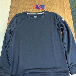 New Asics Youth French Terry Crewneck -- Youth Large