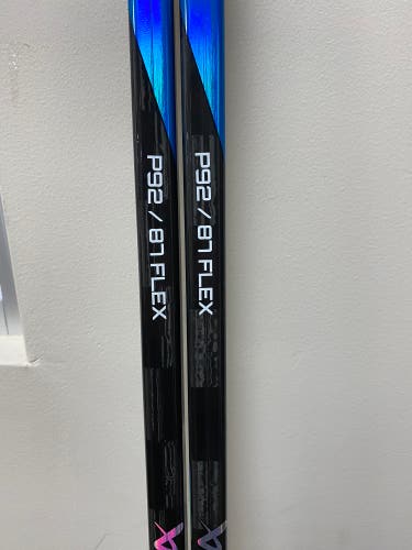 2-Pack Bauer Nexus Sync Hockey Sticks Senior 87 Flex P92 Used