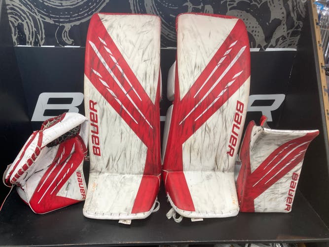 Used 34" Bauer Full Right Hyperlite Goalie Full Set
