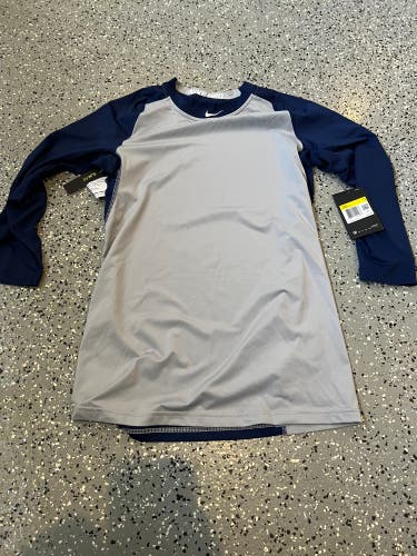 New Nike Pro Cool Raglan Baseball Shirt