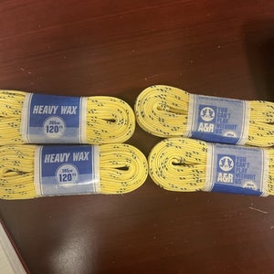 NEW A&R YELLOW LACES 120" WAXED (4)